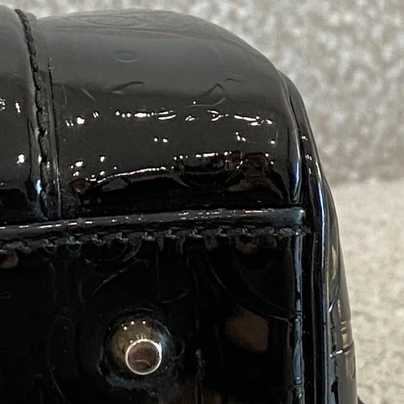 Authentic Pre-owned Dior Black Monogram Patent Leather Boston Bag - Picture 8 of 16